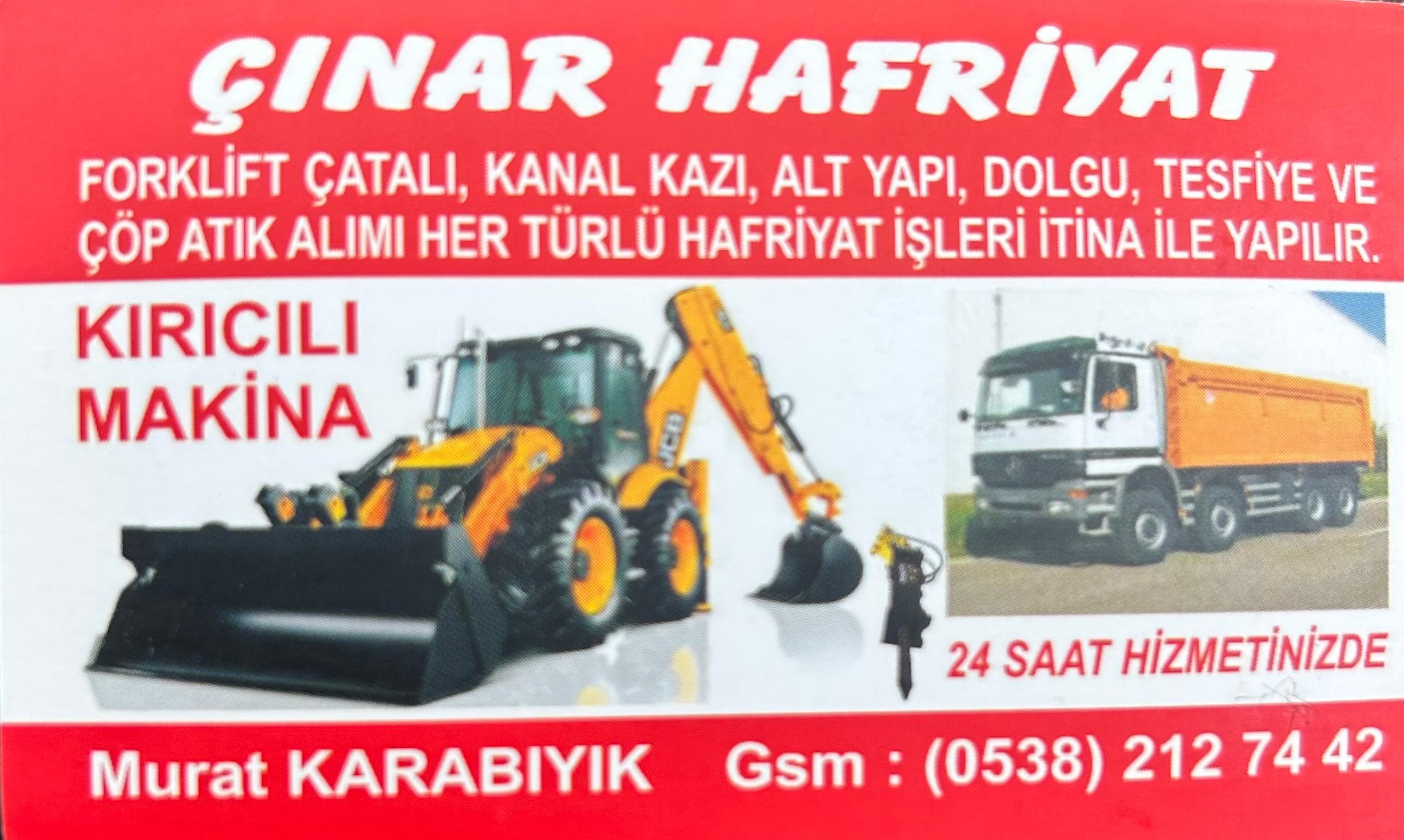 Şantiye ve iş makinesi